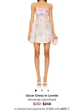Amanda Uprichard Oscar mini dress in Lorelei